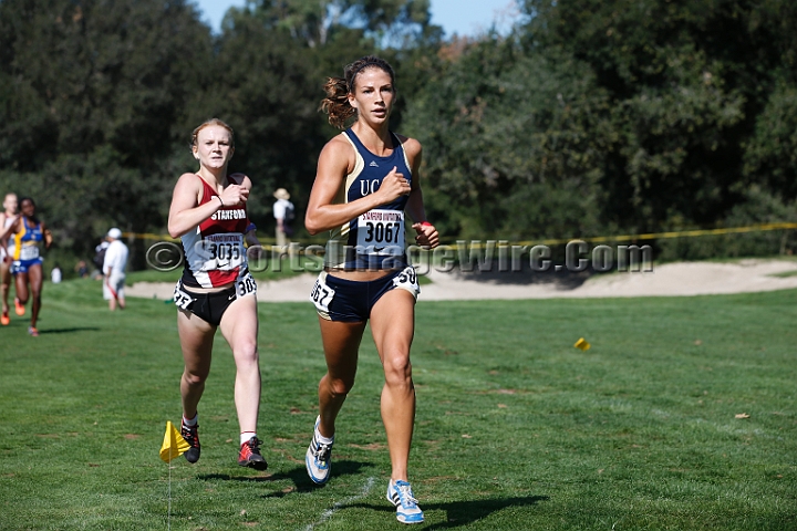 2014StanfordCollWomen-372.JPG - College race at the 2014 Stanford Cross Country Invitational, September 27, Stanford Golf Course, Stanford, California.